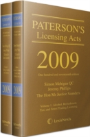パターソン許認可法（2009年版）<br>Paterson's Licensing Acts: 2009