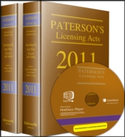 パターソン許認可法（2011年版）<br>Paterson's Licensing Acts: 2011