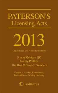 Paterson's Licensing Acts 2013