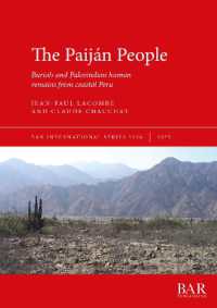 The Paiján People : Burials and Paleoindian human remains from coastal Peru