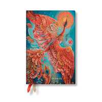 Paperblanks 2024-2025 Weekly Planner Firebird Birds of Happiness 18-Month Mini Horizontal Elastic Band 208 Pg 80 GSM