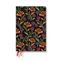 Paperblanks 2024-2025 Weekly Planner Wild Flowers Playful Creations 18-Month Mini Horizontal Elastic Band 208 Pg 80 GSM