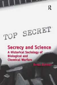 秘密性と科学：生物・化学兵器の歴史社会学<br>Secrecy and Science : A Historical Sociology of Biological and Chemical Warfare