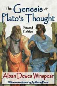 The Genesis of Plato's Thought : Second Edition （2ND）