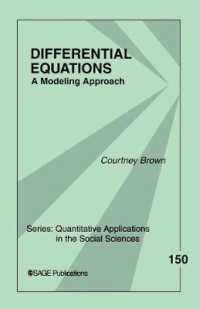 Differential Equations : A Modeling Approach (Quantitative Applications in the Social Sciences)
