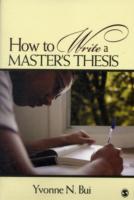 How to Write a Master's Thesis