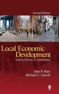 地域経済開発：分析、実践、グローバル化（第２版）<br>Local Economic Development : Analysis, Practices, and Globalization （2ND）