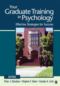 Your Graduate Training in Psychology : Effective Strategies for Success