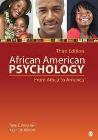 アフリカ系アメリカ人心理学（第３版）<br>African American Psychology : From Africa to America （3TH）