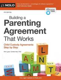 Building a Parenting Agreement That Works : Child Custody Agreements Step by Step （9TH）