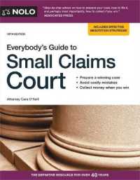 Everybody's Guide to Small Claims Court (Everybody's Guide to Small Claims Court. National Edition) （18TH）
