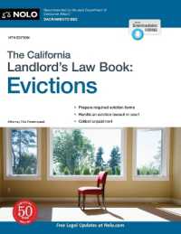 The California Landlord's Law Book: Evictions （19TH）