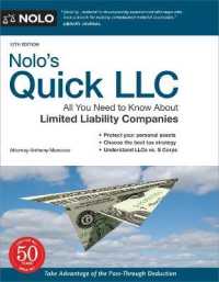 Nolo's Quick LLC : All You Need to Know about Limited Liability Companies （12TH）