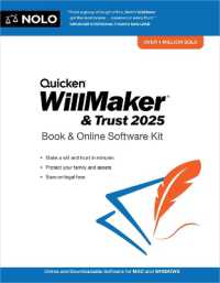Quicken Willmaker & Trust 2025 : Book & Online Software Kit （25TH）