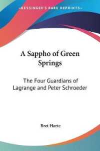 A Sappho of Green Springs : The Four Guardians of Lagrange and Peter Schroeder