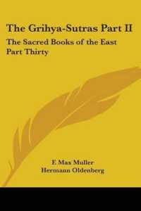The Grihya-Sutras Part II : The Sacred Books of the East Part Thirty