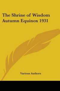 The Shrine of Wisdom Autumn Equinox 1931