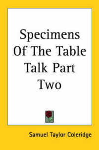 Specimens of the Table Talk Part Two