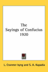 Sayings of Confucius 1920
