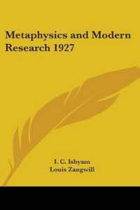 Metaphysics and Modern Research 1927