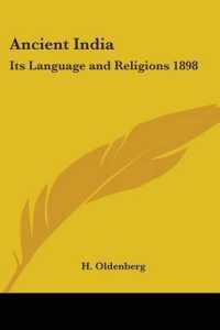 Ancient India : Its Language and Religions 1898