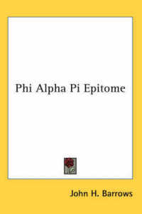 Phi Alpha Pi Epitome