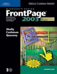 Microsoft Office Frontpage 2003 : Introductory Concepts and Techniques, Coursecard Edition (Shelly Cashman Series)