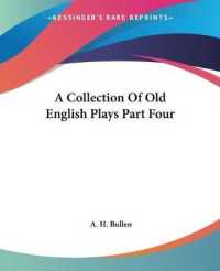 A Collection of Old English Plays Part Four