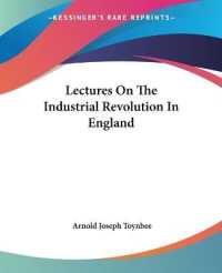 Lectures on the Industrial Revolution in England