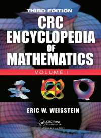 CRC 数学百科事典（第３版・全３巻）<br>The CRC Encyclopedia of Mathematics, Third Edition - 3 Volume Set （3RD）