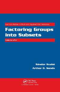 Factoring Groups into Subsets (Lecture Notes in Pure and Applied Mathematics)