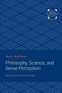 Philosophy, Science, and Sense Perception : Historical and Critical Studies