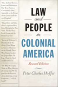 Law and People in Colonial America （2ND）