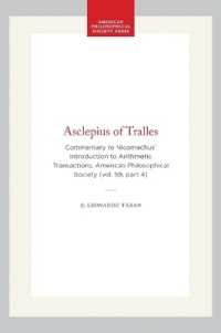 Asclepius of Tralles : Commentary to Nicomachus' Introduction to Arithmetic Transactions, American Philosophical Society (vol. 59, Part 4) (Transactions of the American Philosophical Society)