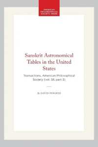 Sanskrit Astronomical Tables in the United States : Transactions, American Philosophical Society (vol. 58, Part 3) (Transactions of the American Philosophical Society)