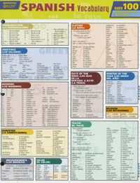Spanish Vocabulary (Quick Study: Quizzer)