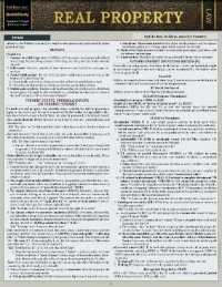 Real Property : a QuickStudy Laminated Law Reference & BAR Exam Study Guide