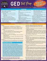 GED Test Prep - Reasoning through Language Arts : A Quickstudy Laminated Reference Guide （First Edition, New）