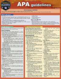 APA Guidelines : A Quickstudy Laminated Reference Guide （7TH）