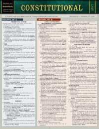 Constitutional Law : A Quickstudy Laminated Reference Guide （3RD）