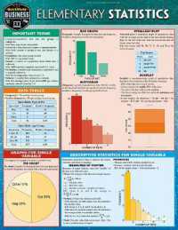 Elementary Statistics : A Quickstudy Laminated Reference Guide （First Edition, New）