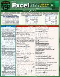 Excel 365 - Pivot Tables & Charts : A Quickstudy Laminated Reference Guide （First Edition, New）