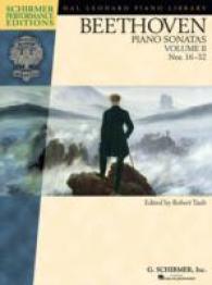 Beethoven - Piano Sonatas, Volume II - Book Only : Nos. 16-32