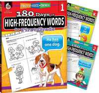 180 Days™: High Frequency Words for K-2, 3-Book Set : Practice, Assess, Diagnose (180 Days of Practice)