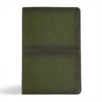 CSB Men's Daily Bible, Olive Leathertouch, Indexed