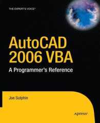 洋書 AutoCAD 2006 VBA AutoCAD 2006 VBA : A Programmer's Reference / Sutphin, Joe