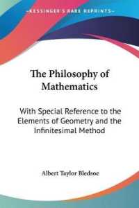 The Philosophy of Mathematics : With Special Reference to the Elements of Geometry and the Infinitesimal Method