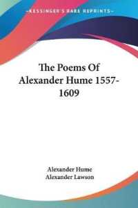 The Poems of Alexander Hume 1557-1609