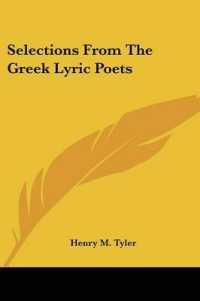 Selections from the Greek Lyric Poets