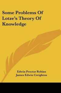 Some Problems of Lotze's Theory of Knowledge